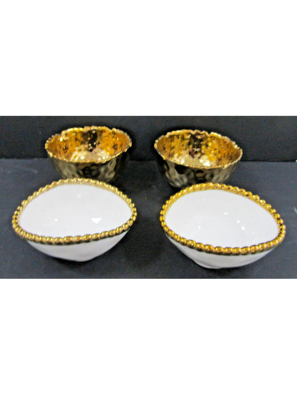Set of Four Snack Condiment Bowls Pampa Bay Golden Solerno and Golden Millennium
